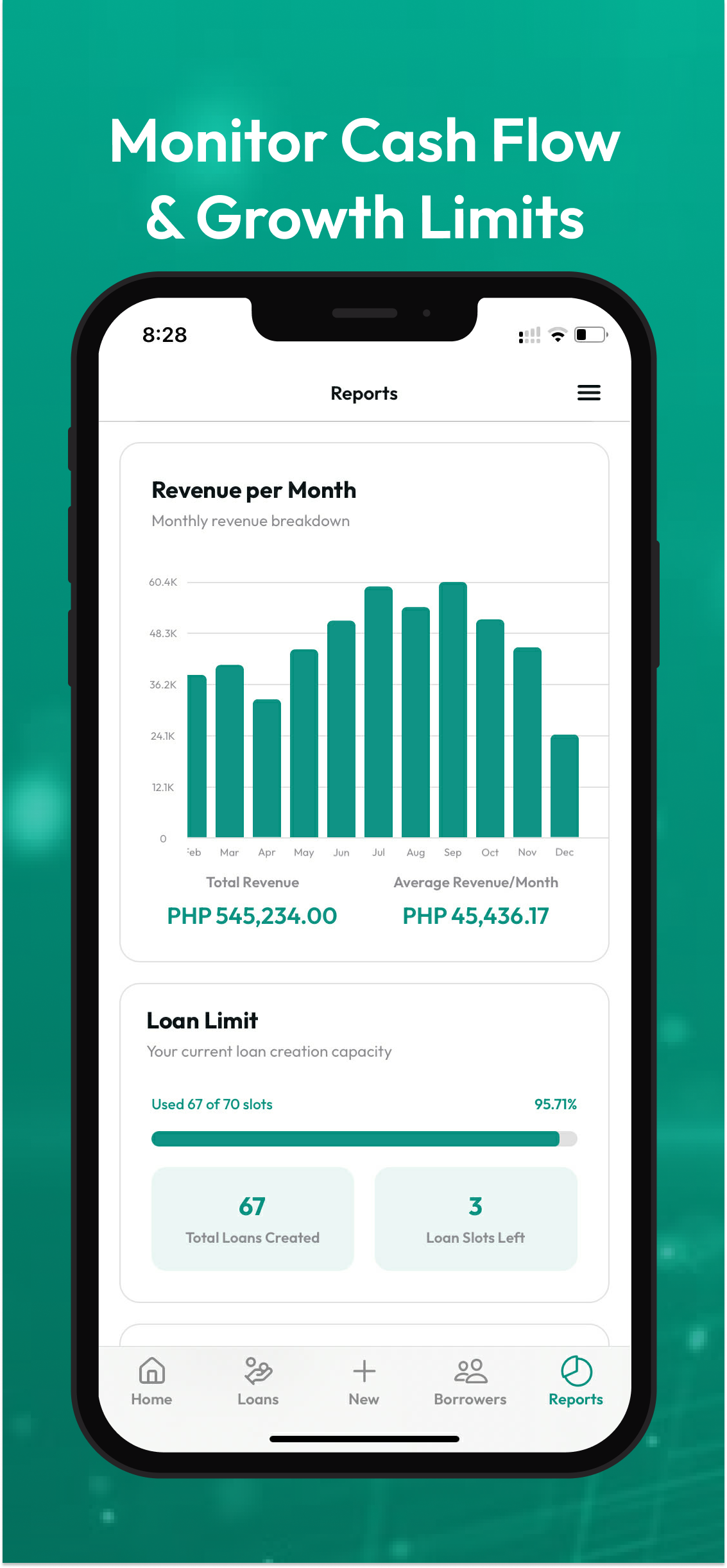 CashBrew Lending Dashboard Screenshot 6 - Instant Notifications and Reminders